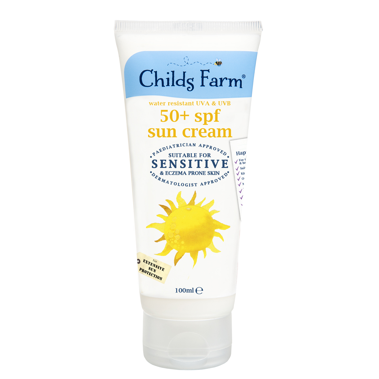 Childs Farm SPF50+ Sun Cream Fragrance Free 100ml