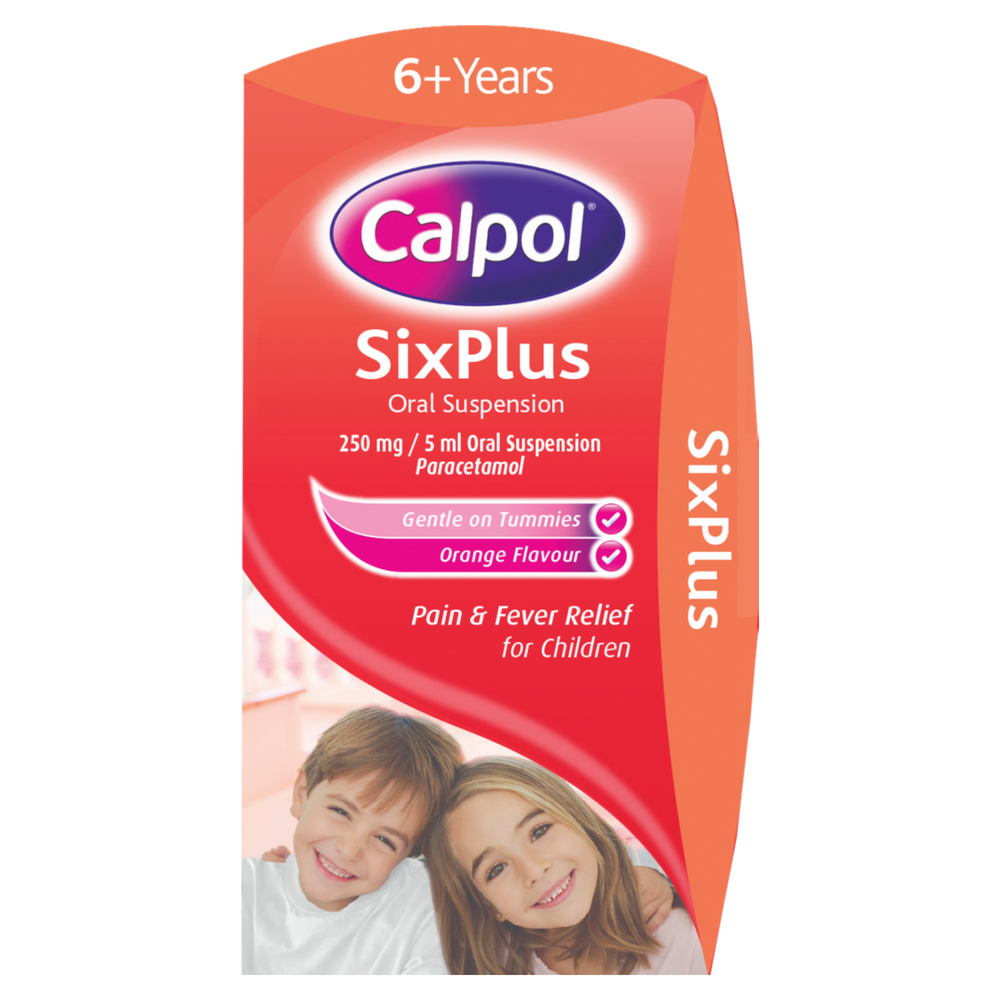 Calpol Six Plus Orange Flavour 60ml - Children's H