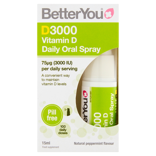 BetterYou D-Lux 3000iu Vitamin D Oral Spray 15ml 