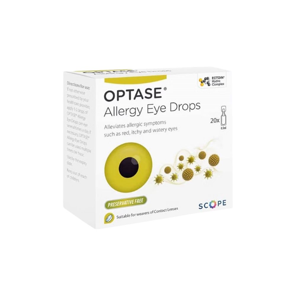 Optase Allergy Preservative Free Eye Drops 20 x 0.