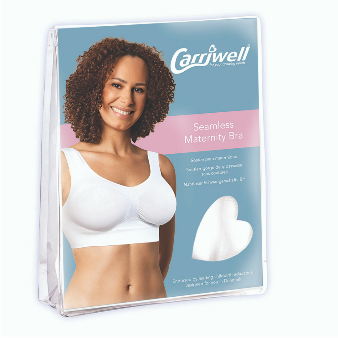 Carriwell Seamless Maternity Bra (Small, White) : : Fashion