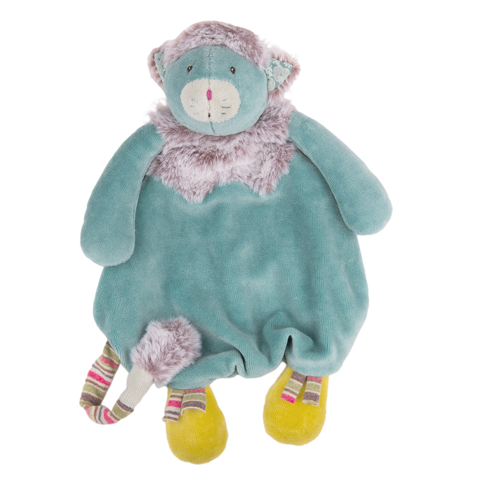 Moulin Roty Blue Cat Comforter 'Les Pachat' - Gift
